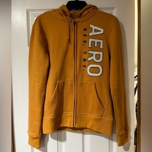 Aeropostale Full Zip Hoodie Orange/Yellow Sz XS